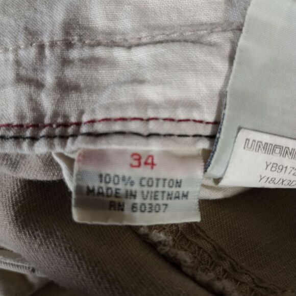 Union Bay Shorts Men's 34 Cargo Pockets Khakis - Picture 5 of 6